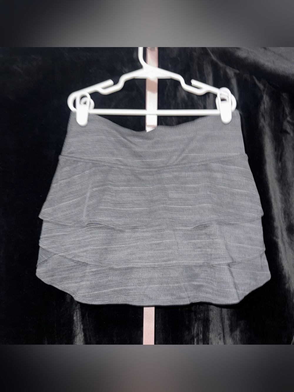 Athleta Gray Layered Mini Skirt size XS